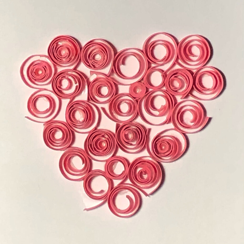 quilled heart